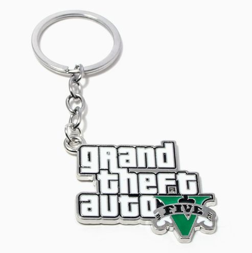 GTA5 Grand Theft Auto Metal Keychain