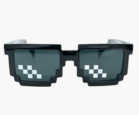 PIXEL VIBES: Mosaic Sunglasses for Retro-Future Swag!