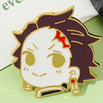 Demon Slayer Metal Badge – Zenitsu, Tanjiro, Shinobu Enamel Pin