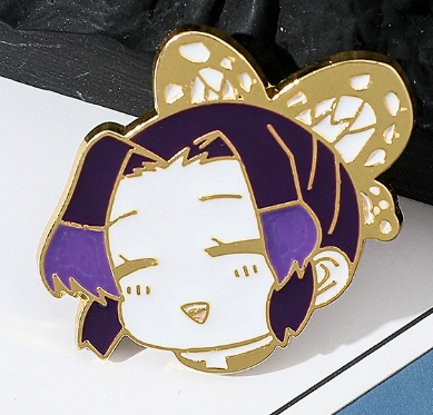 Demon Slayer Metal Badge – Zenitsu, Tanjiro, Shinobu Enamel Pin