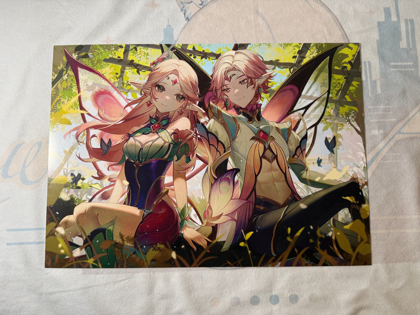 League of Legends Original Fan Art Poster Featuring Ezreal, Lux, and Syndra