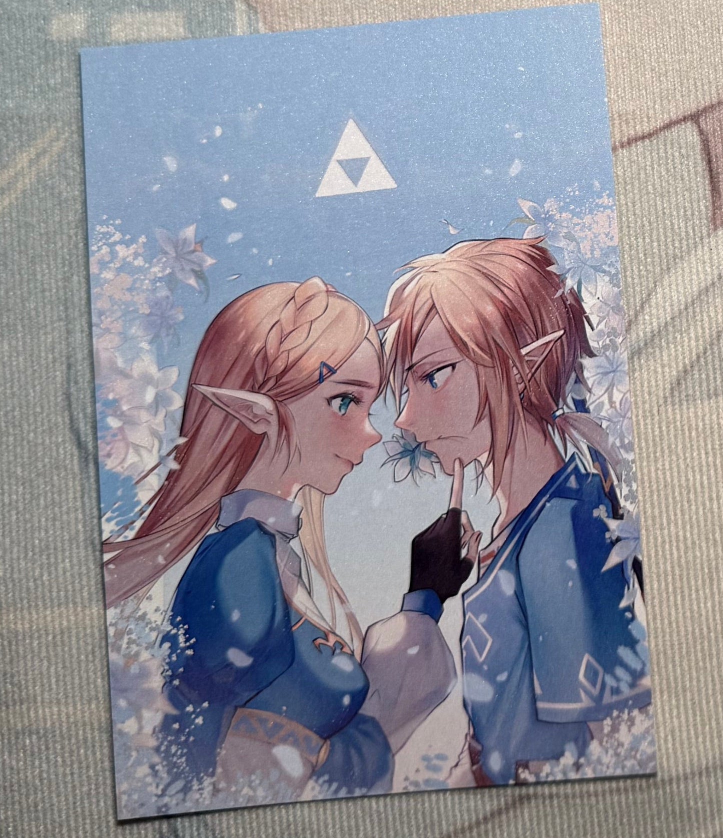League of Legends & The Legend of Zelda Postcard Series Lux Ezreal link