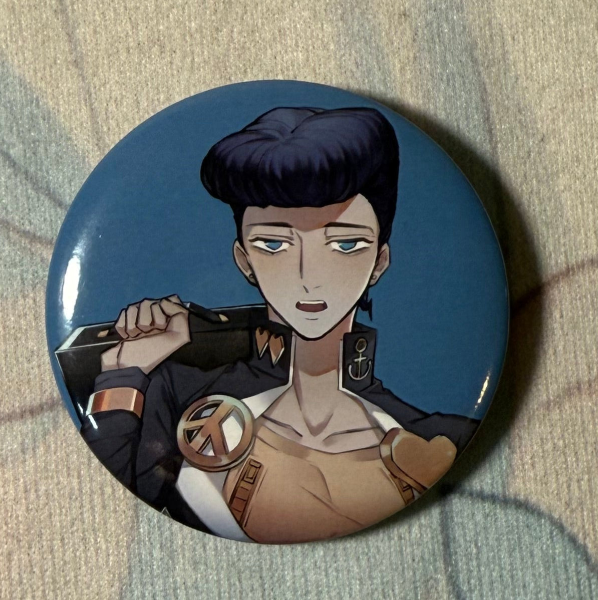 JoJo’s Bizarre Adventure Sparkle Badge – Josuke Higashikata & Jolyne Cujoh