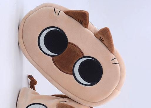 Japanese Dango Siamese Cat Plush Drawstring Storage Bag - Makeup Bag, Coin Purse