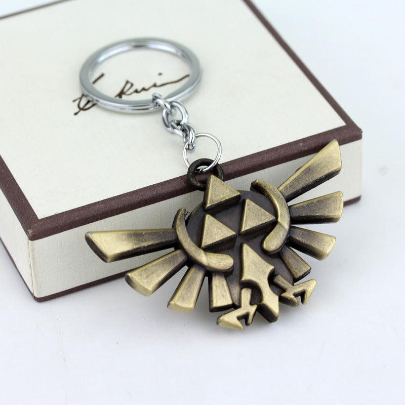 The Legend of Zelda: Breath of the Wild Owl Shield Keychain, Skyward Sword.Game Merchandise Accessory