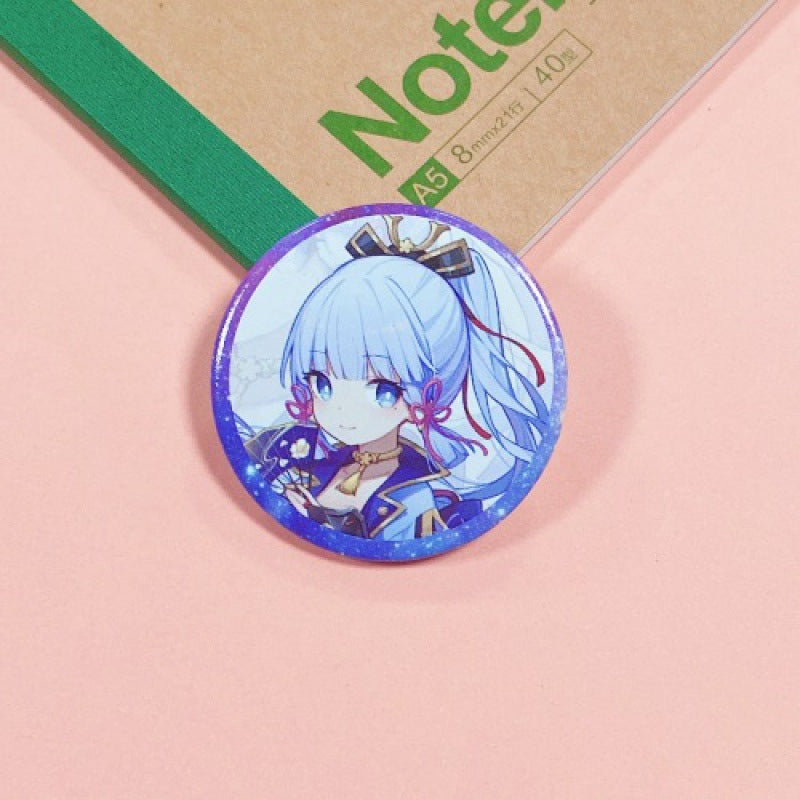 Genshin Impact Pin Badge - Anime Merchandise Badge with Plastic Brooch and Backpack Pendant