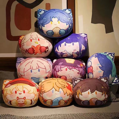 Genshin Impact Dango Plush Toy - Zhongli, Xiao, and Scaramouche Pendant Doll Merchandise