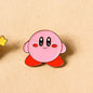 Kirby Pin - Kirby Spitting Stars, Creative Personality Metal Badge, Alloy Accessory