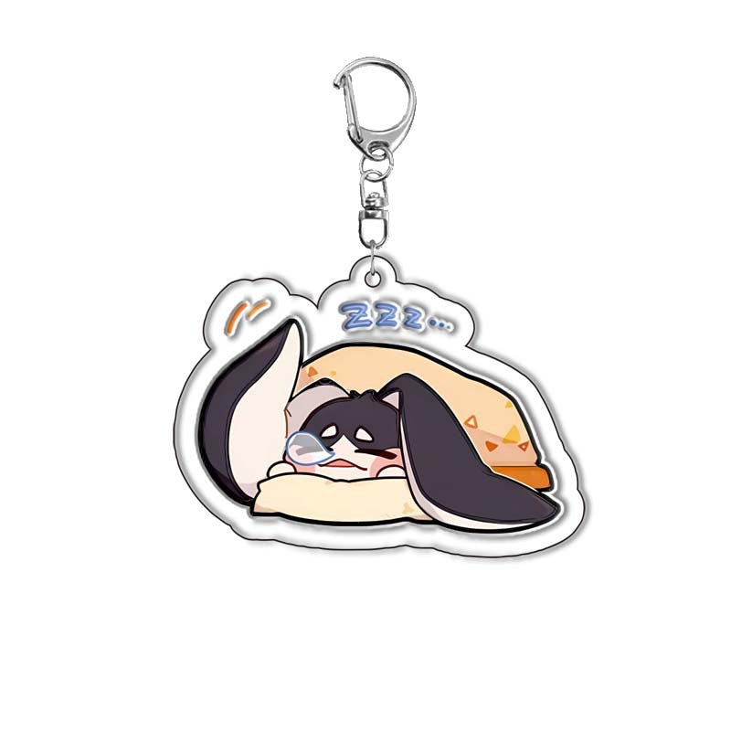 Honkai: Star Rail Pom-Pom Acrylic Keychain Pendant - Game Merchandise