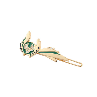 Genshin Impact Hair Clip - Seven Elemental Stones, Cartoon Characters Venti, Keqing, Hu Tao, Raiden Shogun Hairpin Accessories