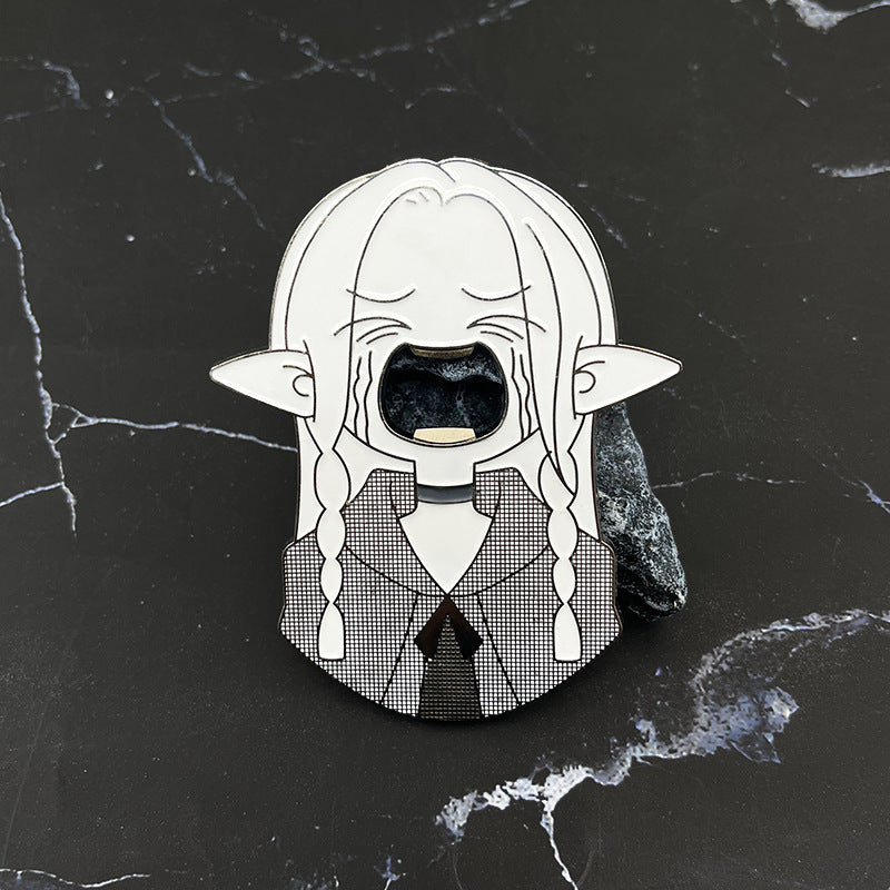 Delicious in Dungeon Marcil Bottle Opener Fan Merchandise - Beverage and Beer Opener, Fridge Magnet Decoration